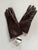 Coach Women's Leather Gloves, Triple Turnlock, Cashmere Lined 82825, MSRP $168