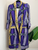 Ankara Kimono Purple Print Blazer