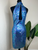 Niteline By Della Roufogali Vintage Sequin Mermaid Halter Dress