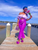 High Waist Faux Leather (Purple) Pants