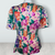 Vintage 1980's Colorful Sequin Short Sleeve